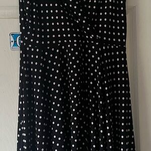 Ralph Lauren Black Dress with White Polka Dots